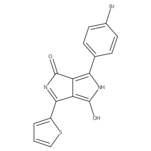 3-(4-Bromophenyl)-6-(thiophen-2-yl)pyrrolo[3,4-c]pyrrole-1,4(2H,5H)-dione结构式