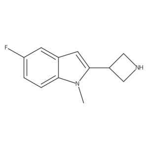 2-(azetidin-3-yl)-5-fluoro-1-methyl-1H-indole结构式