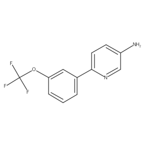 6-[3-(Trifluoromethoxy)phenyl]pyridin-3-amine结构式