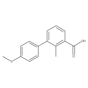 2-Methyl-3-(4-methylthiophenyl)benzoic acid结构式