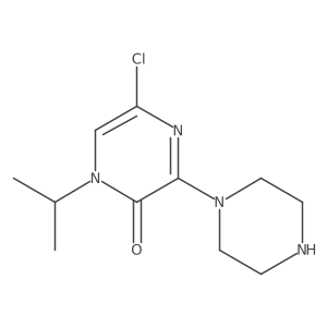 5-Chloro-1-isopropyl-3-(piperazin-1-yl)pyrazin-2(1H)-one Structure