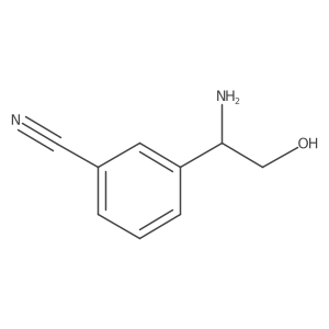 3-(1-Amino-2-hydroxyethyl)benzonitrile Structure