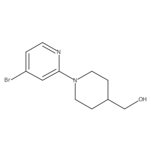 1-(4-Bromo-2-pyridinyl)-4-piperidinemethanol Structure