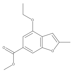 Methyl 4-ethoxy-2-methylbenzofuran-6-carboxylate结构式