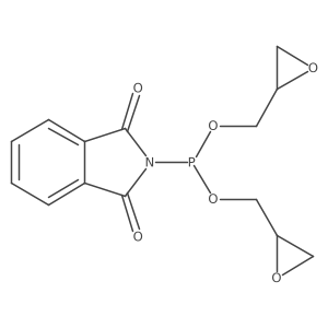 Phosphonous acid, (1,3-dihydro-1,3-dioxo-2H-isoindol-2-yl)-, bis(oxiranylmethyl) ester结构式