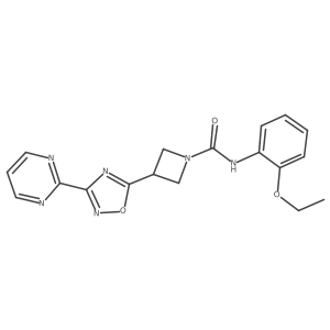 N-(2-ethoxyphenyl)-3-[3-(pyrimidin-2-yl)-1,2,4-oxadiazol-5-yl]azetidine-1-carboxamide Structure