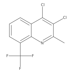3,4-Dichloro-2-methyl-8-(trifluoromethyl)quinoline Structure