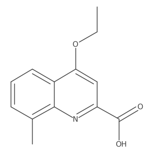 4-Ethoxy-8-methylquinoline-2-carboxylic acid Structure