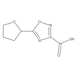5-(Tetrahydrofuran-2-yl)-1,2,4-oxadiazole-3-carboxylic acid Structure