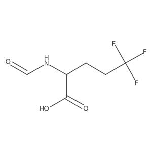 5,5,5-Trifluoro-2-formamidopentanoic acid Structure
