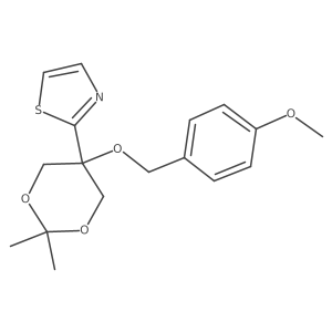 2-(5-(4-Methoxybenzyloxy)-2,2-dimethyl-1,3-dioxan-5-yl)thiazole Structure
