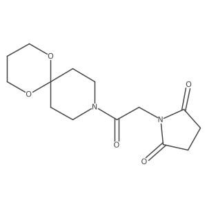 1-(2-Oxo-2-(1,5-dioxa-9-azaspiro[5.5]undecan-9-yl)ethyl)pyrrolidine-2,5-dione结构式