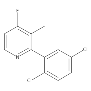2-(2,5-Dichlorophenyl)-4-fluoro-3-methylpyridine结构式