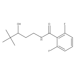 2,6-difluoro-N-(3-hydroxy-4,4-dimethylpentyl)benzamide结构式
