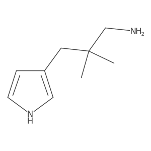 2,2-dimethyl-3-(1H-pyrrol-3-yl)propan-1-amine结构式