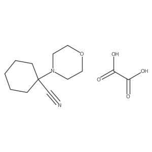 1-Morpholin-4-ylcyclohexane-1-carbonitrile;oxalic acid结构式
