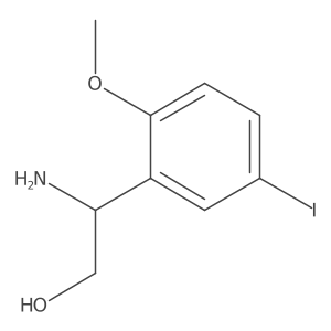 (S)-2-Amino-2-(5-iodo-2-methoxyphenyl)ethan-1-ol Structure