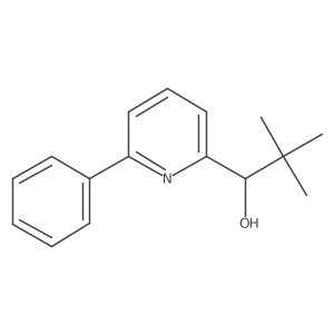 I+/--(1,1-Dimethylethyl)-6-phenyl-2-pyridinemethanol Structure