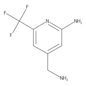 4-(Aminomethyl)-6-(trifluoromethyl)pyridin-2-amine Structure