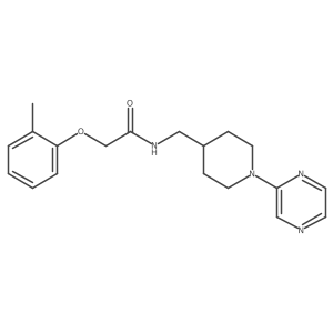 N-((1-(pyrazin-2-yl)piperidin-4-yl)methyl)-2-(o-tolyloxy)acetamide Structure