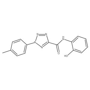 N-(2-hydroxyphenyl)-2-(p-tolyl)-2H-tetrazole-5-carboxamide Structure