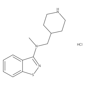 N-methyl-N-(piperidin-4-ylmethyl)benzo[d]isothiazol-3-amine hydrochloride结构式