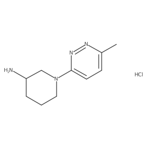 1-(6-Methylpyridazin-3-yl)piperidin-3-amine hydrochloride结构式