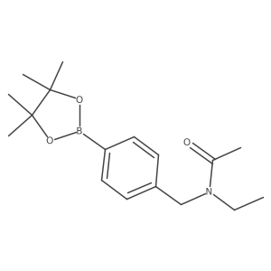 N-Ethyl-N-(4-(4,4,5,5-tetramethyl-1,3,2-dioxaborolan-2-yl)benzyl)acetamide Structure