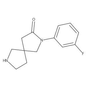 2-(3-Fluorophenyl)-2,7-diazaspiro[4.4]nonan-3-one结构式