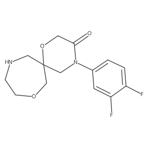 4-(3,4-Difluorophenyl)-1,8-dioxa-4,11-diazaspiro[5.6]dodecan-3-one Structure