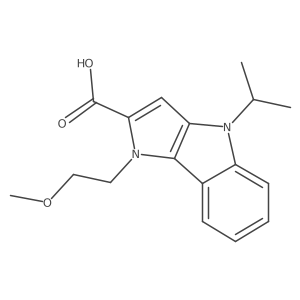 4-Isopropyl-1-(2-Methoxyethyl)-1,4-Dihydropyrrolo[3,2-B]Indole-2-Carboxylic Acid Structure