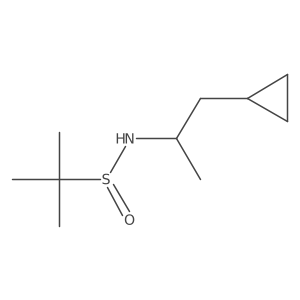 N-(1-cyclopropylpropan-2-yl)-2-methylpropane-2-sulfinamide Structure