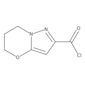 6,7-dihydro-5H-pyrazolo[5,1-b][1,3]oxazine-2-carbonyl chloride Structure