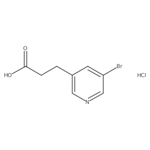 3-(5-Bromopyridin-3-yl)propanoic acid hydrochloride Structure