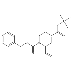 (S)-4-Boc-1-Cbz-2-vinylpiperazine结构式