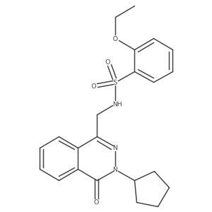 N-((3-cyclopentyl-4-oxo-3,4-dihydrophthalazin-1-yl)methyl)-2-ethoxybenzenesulfonamide Structure