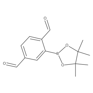 2-(4,4,5,5-Tetramethyl-1,3,2-dioxaborolan-2-yl)terephthalaldehyde Structure