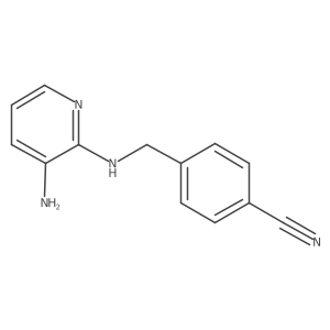 4-[[(3-Amino-2-pyridinyl)amino]methyl]benzonitrile结构式