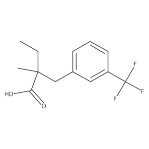 2-Methyl-2-(3-(trifluoromethyl)benzyl)butanoic acid Structure
