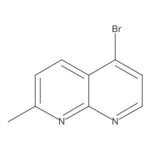 5-Bromo-2-methyl-1,8-naphthyridine结构式