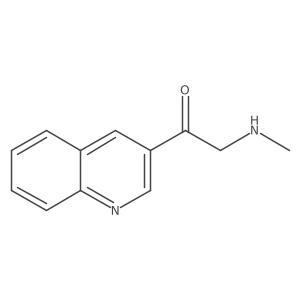 2-(Methylamino)-1-(quinolin-3-yl)ethan-1-one结构式