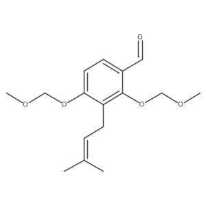 2,4-Bis(methoxymethoxy)-3-(3-methylbut-2-en-1-yl)benzaldehyde结构式