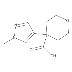 4-(1-methyl-1H-pyrazol-4-yl)oxane-4-carboxylic acid Structure