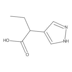2-(1H-pyrazol-4-yl)butanoic acid结构式