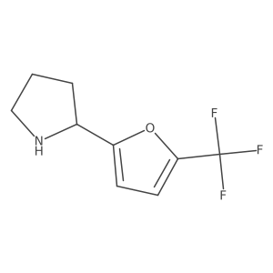 2-[5-(Trifluoromethyl)furan-2-yl]pyrrolidine结构式
