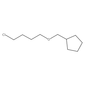 [(4-Chlorobutoxy)methyl]cyclopentane Structure