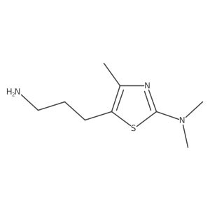 5-(3-aminopropyl)-N,N,4-trimethyl-1,3-thiazol-2-amine Structure