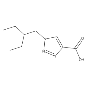 1-(2-ethylbutyl)-1H-1,2,3-triazole-4-carboxylic acid结构式