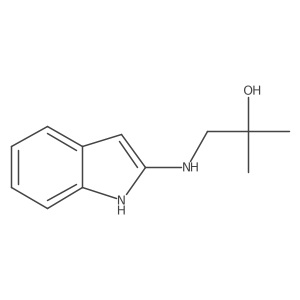 1-[(1H-Indol-2-YL)amino]-2-methylpropan-2-OL结构式