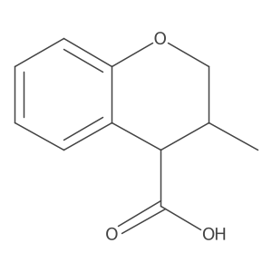 3-Methyl-3,4-dihydro-2H-chromene-4-carboxylic acid结构式